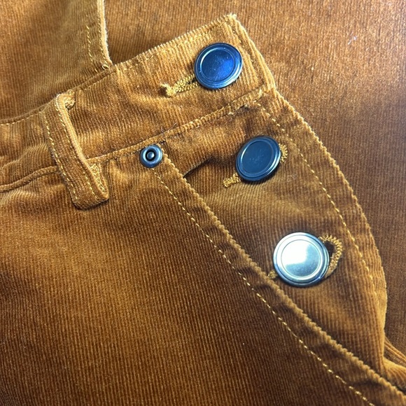 ModCloth Fall Potluck Corduroy Overalls Vintage size small brown - Picture 8 of 12